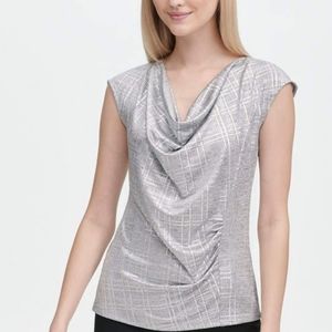 💗 Calvin Klein Metallic Top